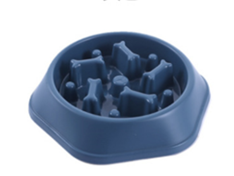 Home Style Bone Slow Feeder Dog Bowl for Choke Prevention