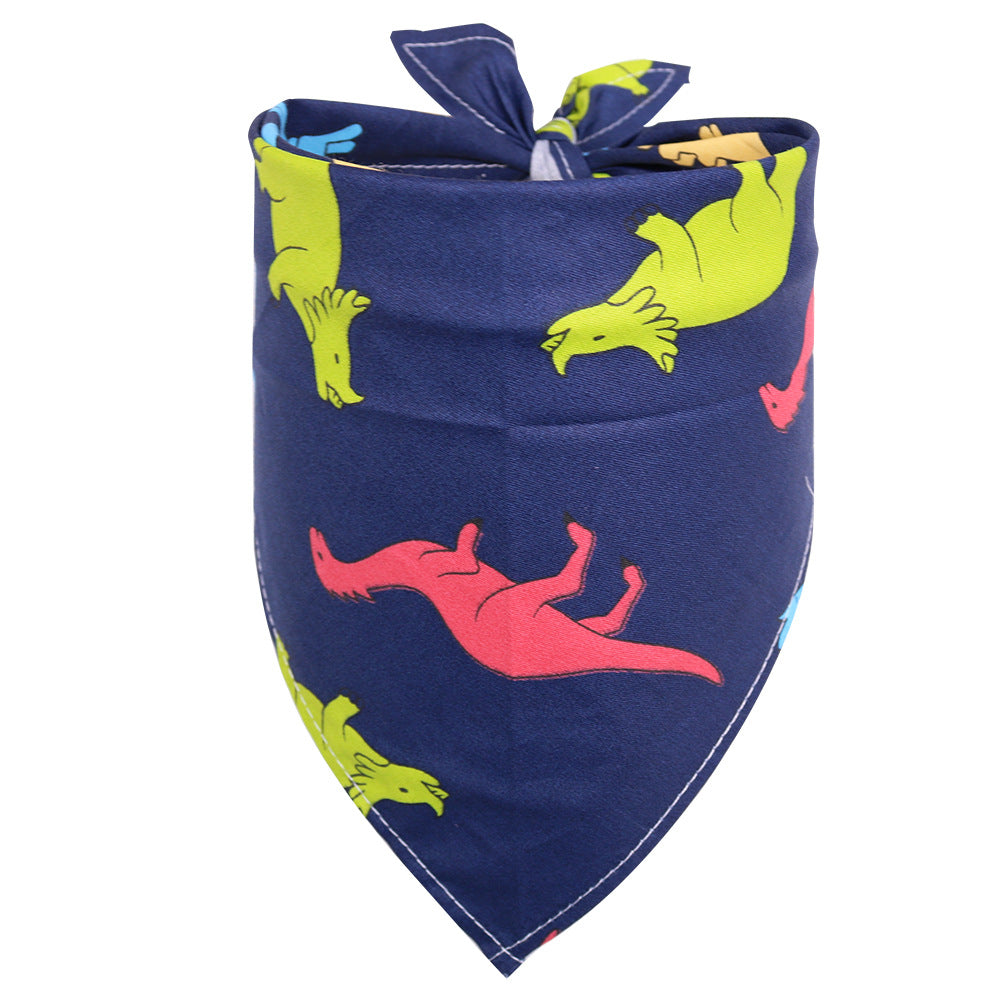 Cotton Triangle Scarf for Dogs - Pet Saliva Scarf