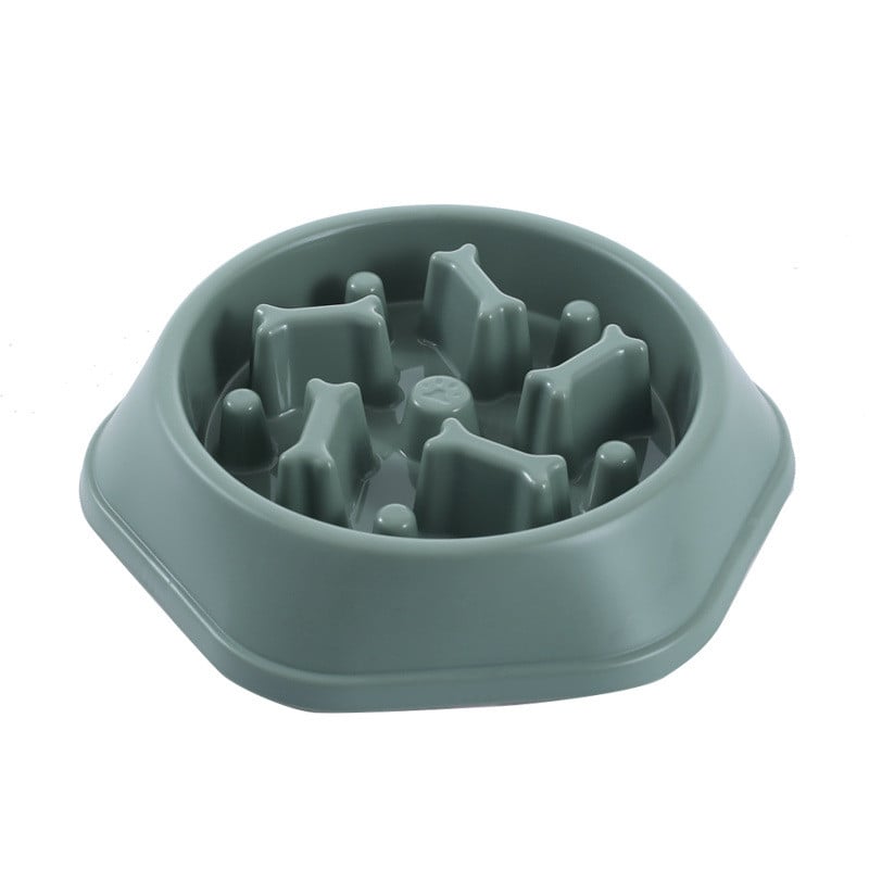 Home Style Bone Slow Feeder Dog Bowl for Choke Prevention