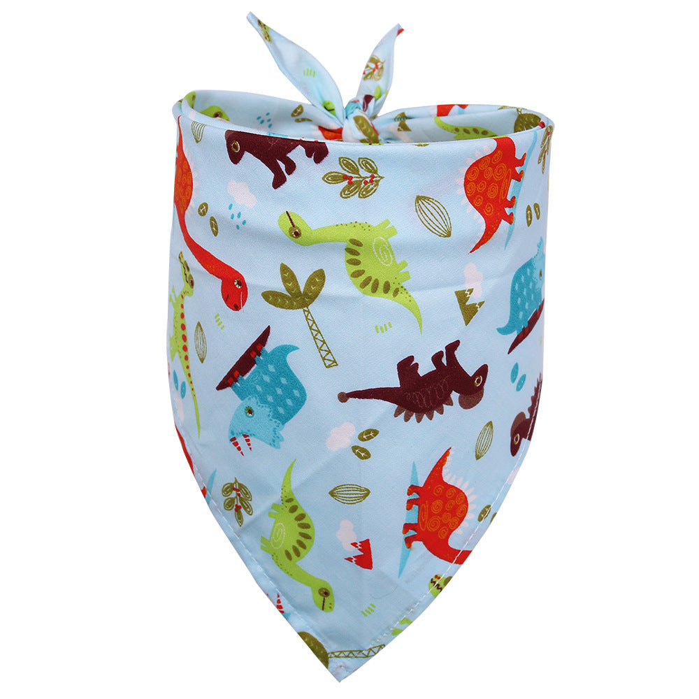Cotton Triangle Scarf for Dogs - Pet Saliva Scarf